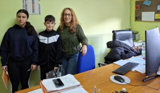 La classe I A incontra la DSGA dell'I.C. "De Amicis - Don Milani"