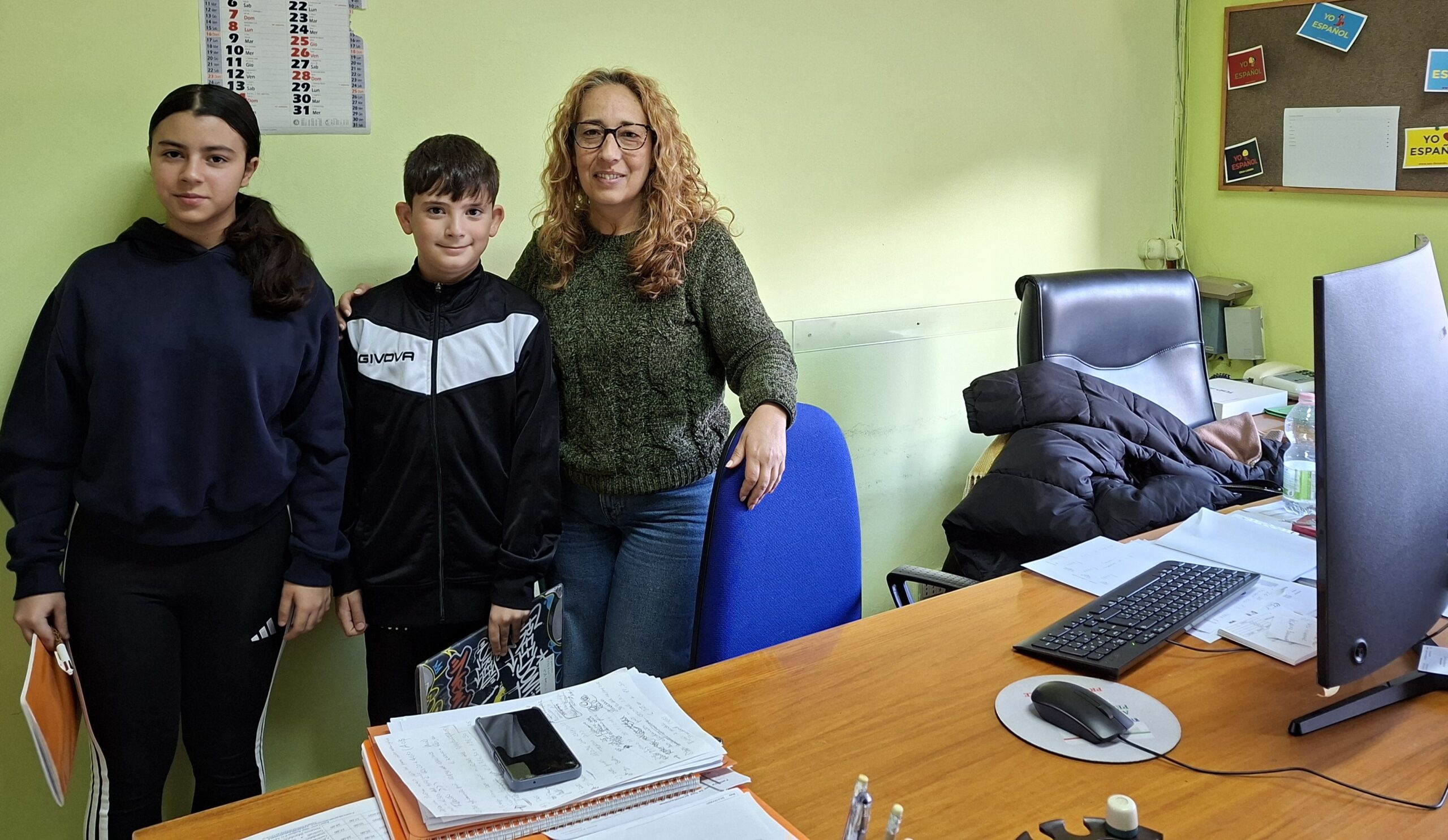 La classe I A incontra la DSGA dell'I.C. "De Amicis - Don Milani"